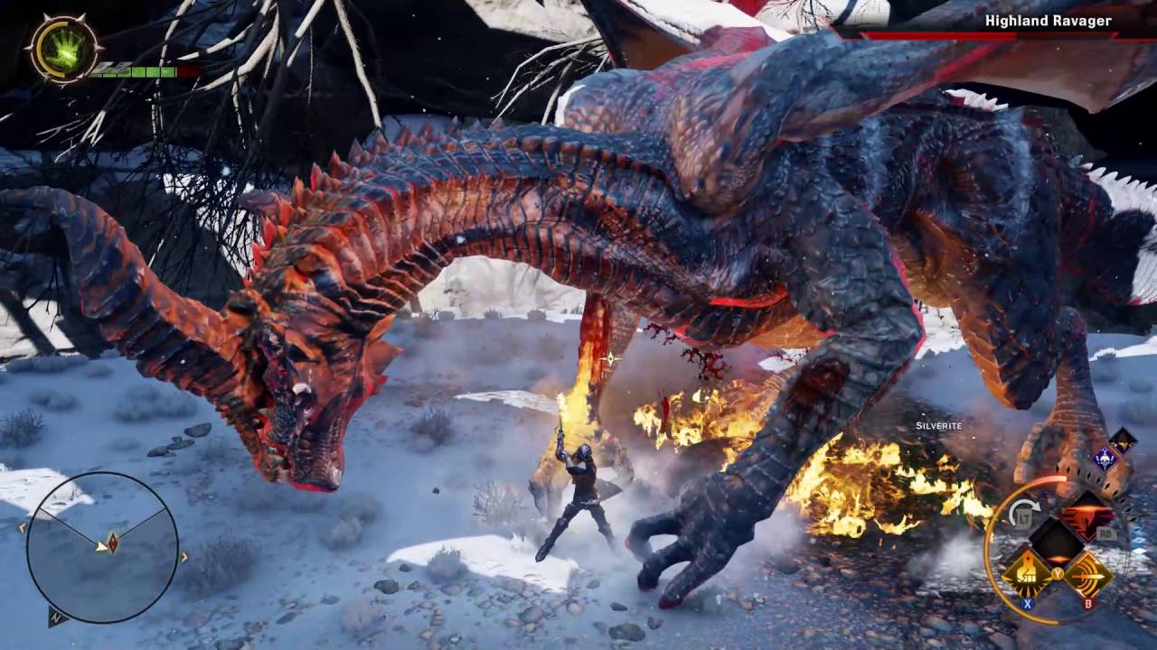 Dragon Age Inquisition - Highland Ravager Nightmare Mode Solo - Warrior