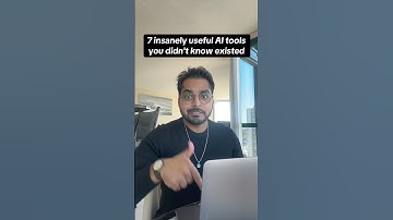 7 insanely useful AI tools you didn’t know exist! #aitools