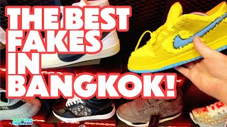 BEST FAKE SNEAKERS & BAGS MARKET IN BANGKOK THAILAND  MBK 4K Walking Tour