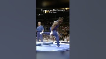 The “Fosbury Flop” of men’s gymnastics! #gymnastics #highbar #sports #physics #dismount #thenvsnow