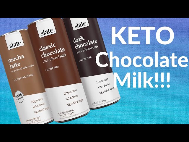 Keto Lactose Free MILK?, Slate Keto Chocolate Milk Protein Shake Review