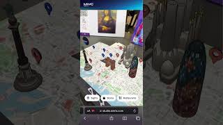 Augmented Reality map  Web AR tourist experience in Barcelona