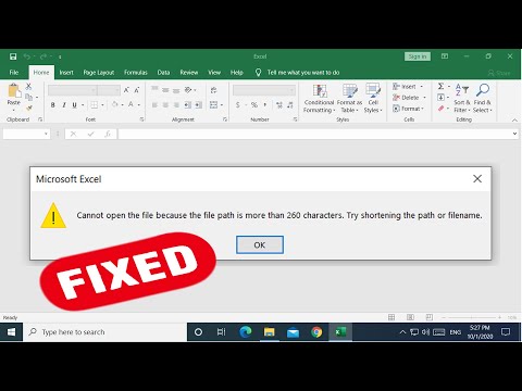 [2020 FIX] - Cannot open the file because the file path is more than 260 characters - Windows 1087