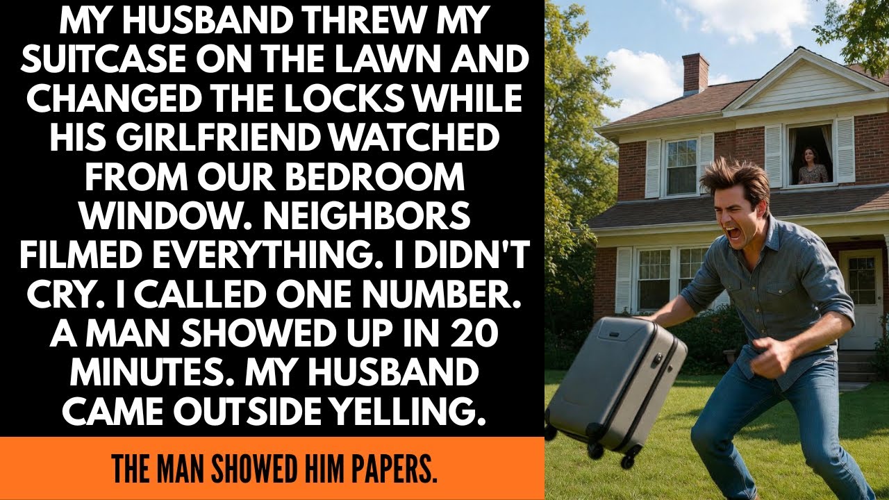 Мой муж бросил мой чемодан на лужайку и сменил замки, пока его девушка наблюдала за этим...