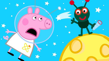 Peppa Pig on the Moon!  👨‍🚀🌔 World Space Week Specials