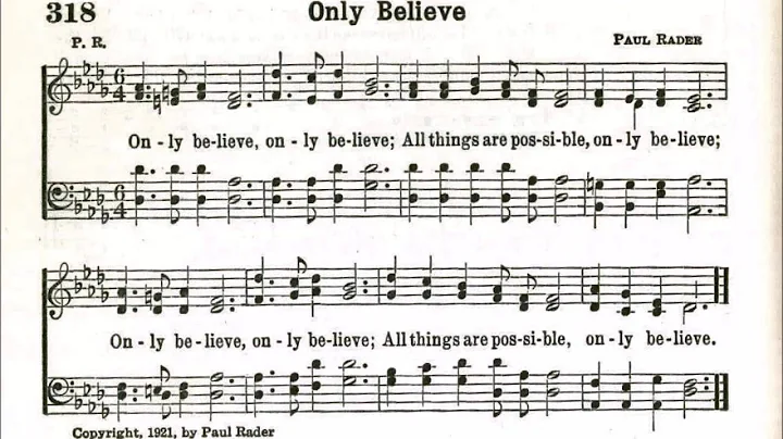 Only Believe By: Paul Rader