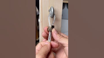 99% of People Don’t Know This Steel Cable Hack! #diy #tips