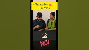 Matchstick Puzzle That Broke the Internet! 🔥 4 Triangles in 3 Moves #shorts #challenge #viral #diva