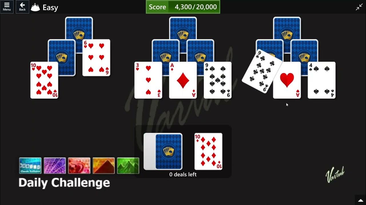 Microsoft Solitaire Collection Daily Challenge October 28th 2022