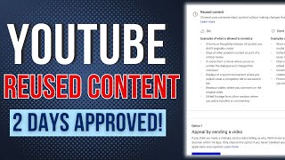 How to Appeal YouTube Monetization Rejected REUSED CONTENT l 2024 UPDATE!
