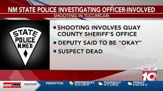 VIDEO: New Mexico State Police investigating officer-involved shooting in Quay County