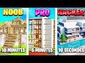 Noob VS Pro VS Hacker MAISON Challenge avec PINK sur FORTNITE !