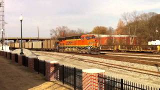 BNSF pusher at Dalton, GA.