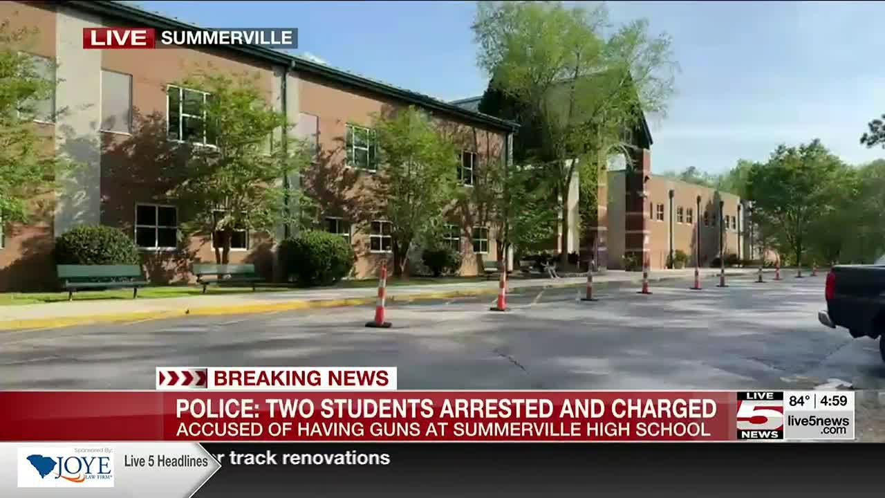 VIDEO: Police confirm 2 students found with guns at Summerville High School
