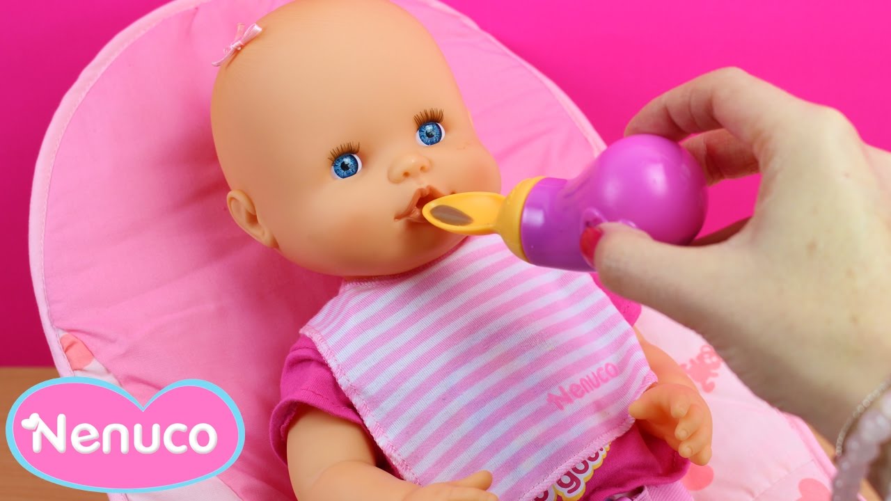 Bebé NENUCO Merienditas | bebé come papilla y hace de verdad | NENUCO en español - YouTube