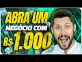 10 IDEIAS DE NEGÓCIOS PARA COMEÇAR A EMPREENDER COM R$ 1000 (Ou menos) E GANHAR DINHEIRO!!