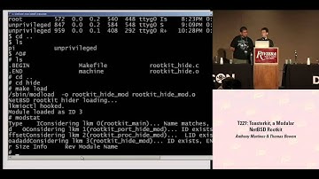 DEF CON 16 Hacking Conference Presentation By Martinez - Bowen - Toasterkit Modular NetBSD Rootkit - Video and Slides