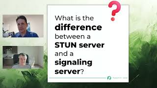 What is the difference between a STUN server and a signaling server?