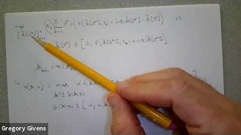 EC 611 Stochastic Dynamic Programming part 2
