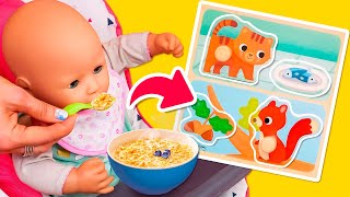 Baby Born will nicht essen. Spielspaß mit Baby Puppen. Baby Annabelle auf Deutsch