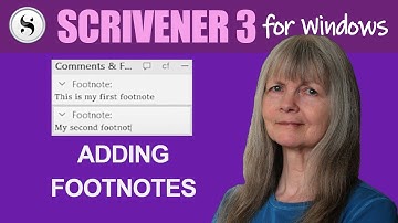 Scrivener 3 for Windows: Adding Footnotes