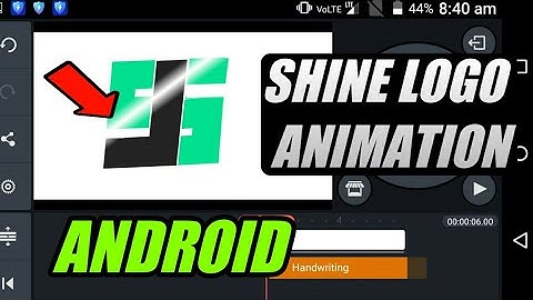 How To Make Shine Logo Animation In Android!!| Shine logo intro by kinemaster