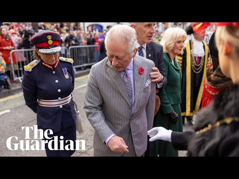 King Charles and Camilla nearly hit with eggs on walkabout in York