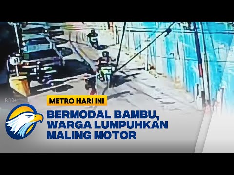 Aksi 4 Maling Motor Berhasil Dilumpuhkan Warga