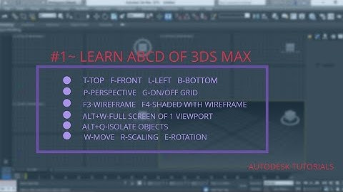 3DS MAX TUTORIAL ~ BEGINNER