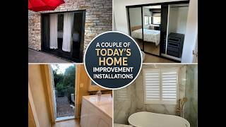 A Couple Of Today's Home Improvement Installations In Orange County - Shutters, Closets & Screens