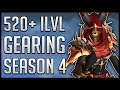 Season 4 ultimate gearing guide  get item level 520