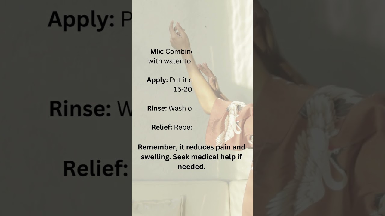 Bee Stings - Relief from Irritation and Pain with a Home Remedy