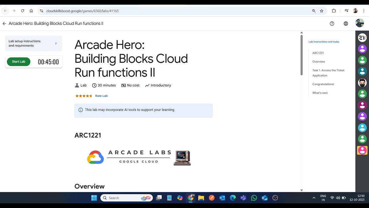 Arcade Hero: Building Blocks Cloud Run functions II || Lab Solution ...