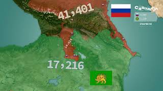 Russo-Persian War 17221723 Using Google Maps Peter The Greats Caspian Campaign