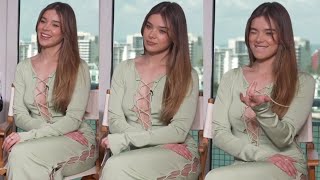 Hailee Steinfeld Hot Green Dress Interview