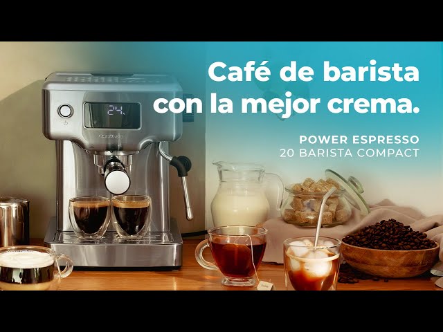 Cecotec Power Espresso 20 Barista Compact Cafetera barista con 20 bares,  pantalla digital y thermoblock.