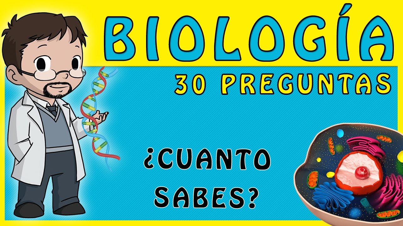☑️ 30 Preguntas sobre BIOLOGIA con opciones 🔬🐇​🧫​   | ¿Sabrás todas? | TRIVIA