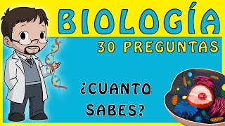 ☑ 30 Preguntas sobre BIOLOGIA con opciones ​​   | ¿Sabrás todas? | TRIVIA