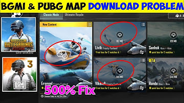 BGMI &Pubg Mobile Map Download Problem |  Pubg Map Download Problem | Bgmi Map Download Error
