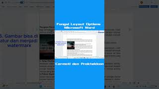 Fungsi Layout Options pada Microsoft Word