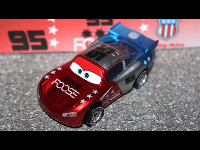 関税込&New【ALEXANDER MCQUEEN】ディップドローズブレスレット Disney Cars Metallic Patriotic Lightning McQueen (Custom