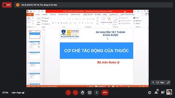 Dược Lý 1 Cơ chế tác động của thuốc Phần 1
