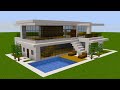 Minecraft - How to build a Modern House 97