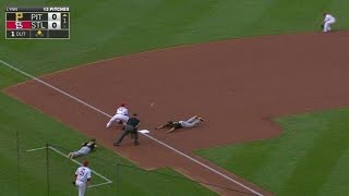 Famous PIT@STL: Walker hits a triple to center field Wealth