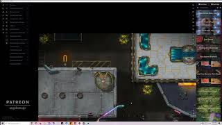 Busy Square sci-fi battle map setup in FVTT Busy Square sci-fi battle map setup in FVTT