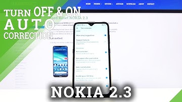 How to Turn On or Off Auto Correction in Nokia 2.3 - Text Correction Options