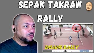 AMERICAN REACT TO | Top 10 Insane Sepak takraw Rally Actions | HD