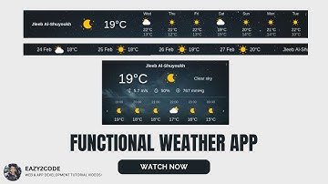 Create Functional Weather Application - Using only HTML & Weather Widget 🤯