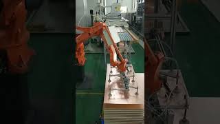 Industrial robots that are more efficient than workers#robots #roboticarm #palletizingrobots