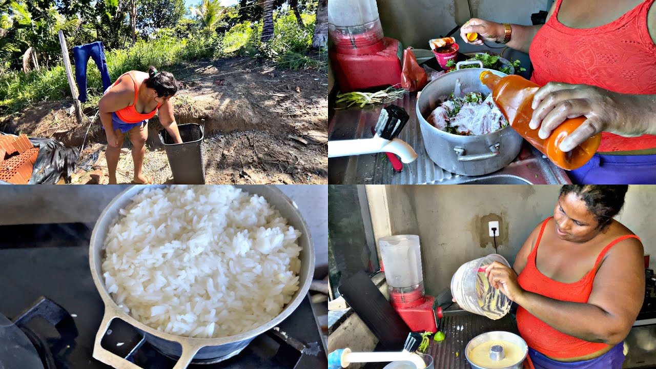 NOSSA ROTINA NA ROÇA♥️ FIZ ALMOÇO GOSTOSO + BOLO PRO LANCHE,LIMPEZA/ ficou lindo 😱